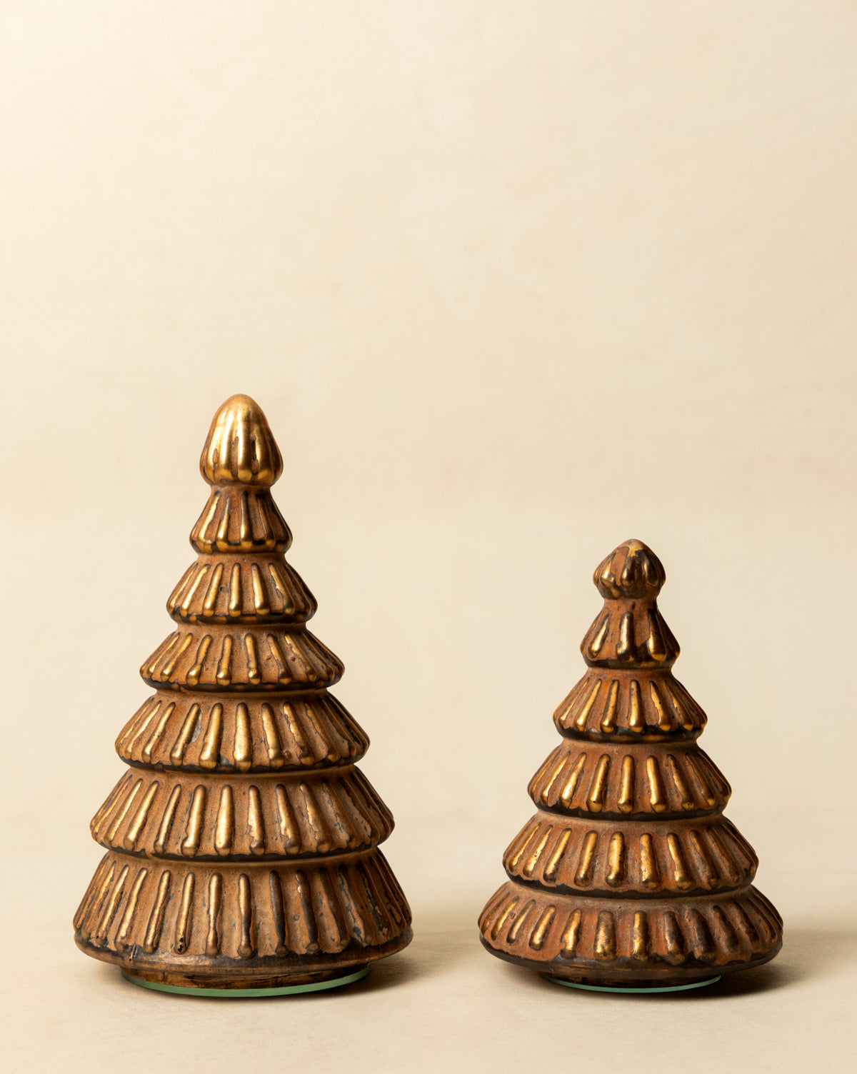 Gilded Glass Trees (Set of 2)