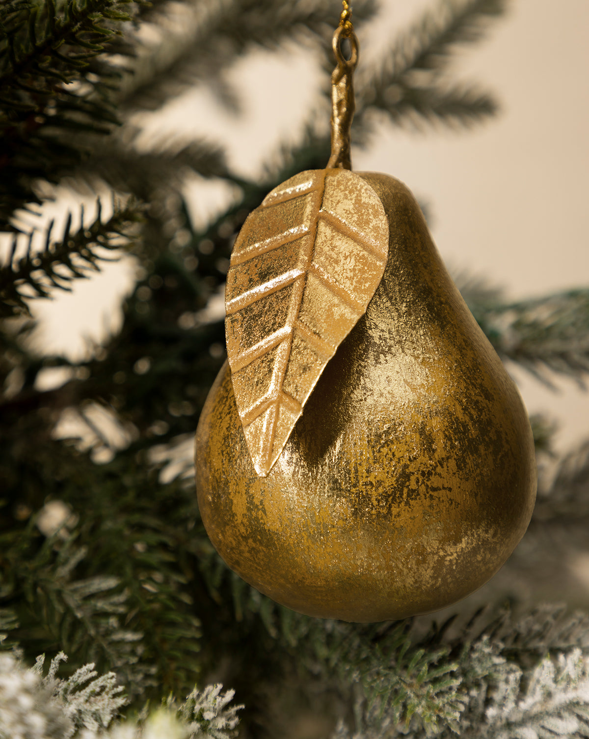 Gilded Pear Ornament