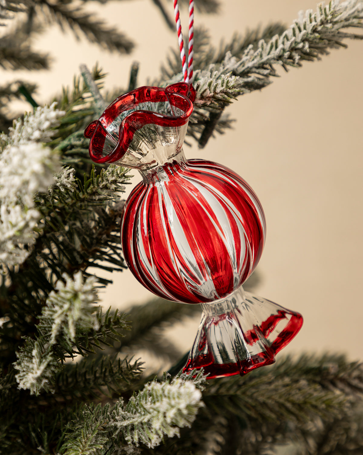 Glass Candy Ornaments (Set of 2)