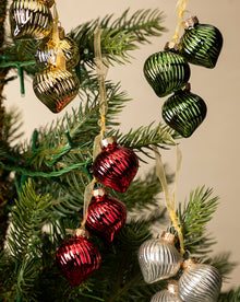 Glass Bundle Ornaments (Set of 4)