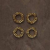 Gold Bell Napkin Rings (Set of 4)