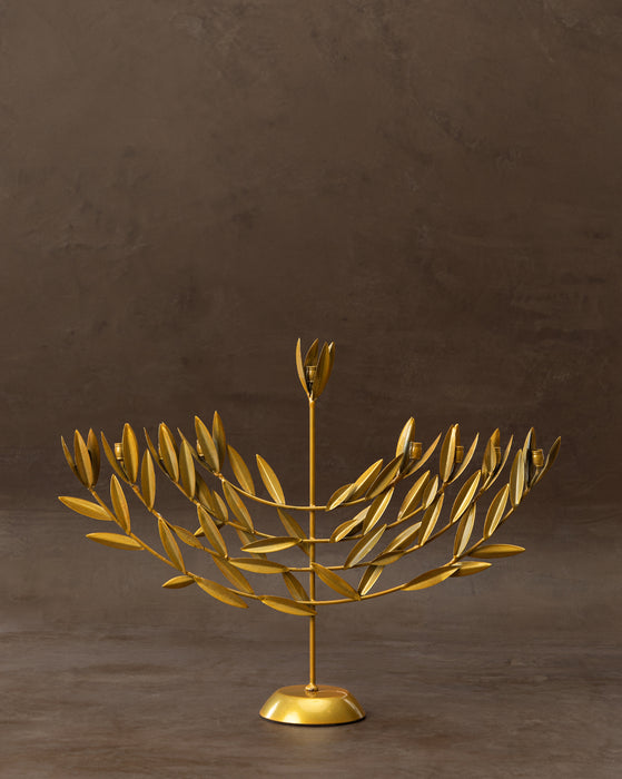 Gold Leaf Menorah