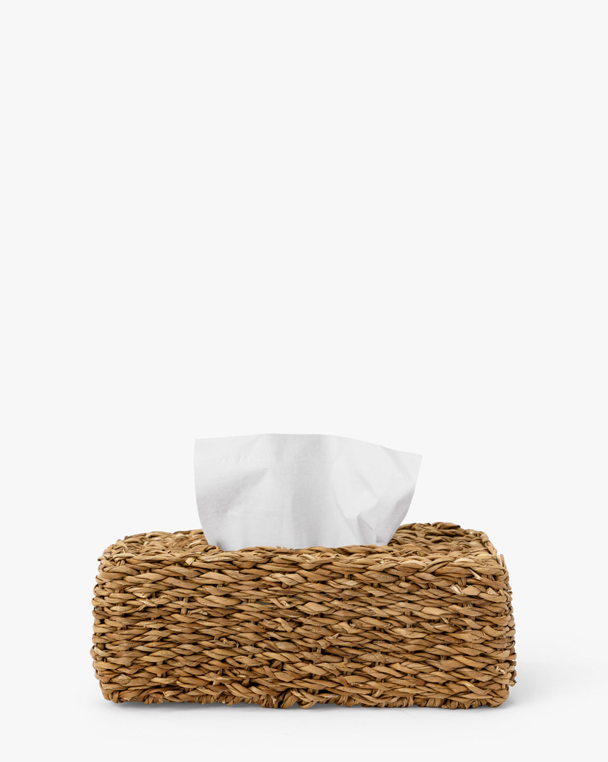 Hand-Woven Seagrass Tissue Box Cover