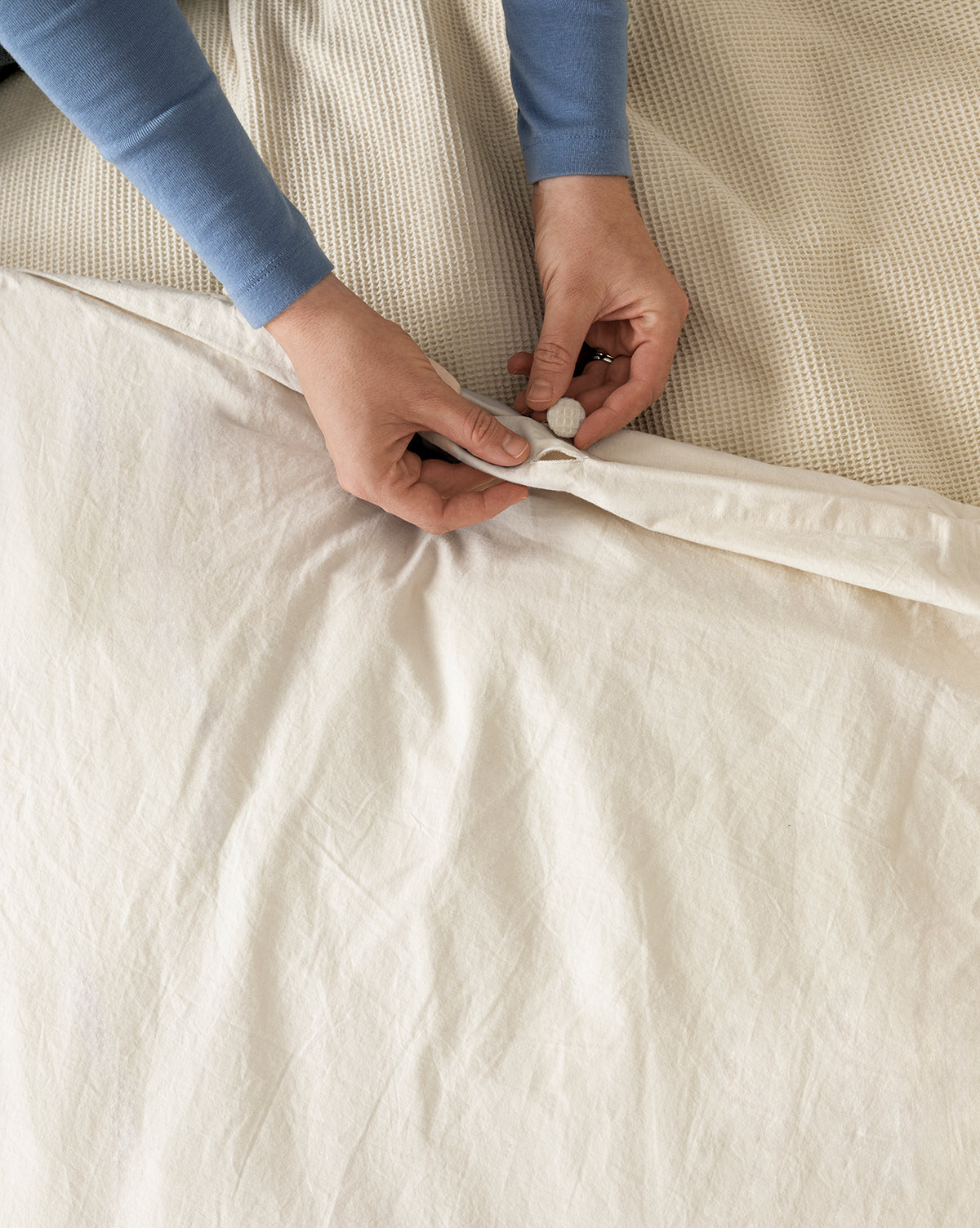 Helene Waffle Duvet Cover