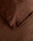 Hendricks Chocolate Cotton Duvet Cover