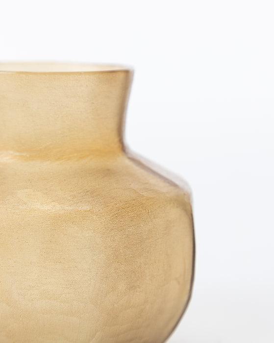 Jaylen Amber Glass Vase