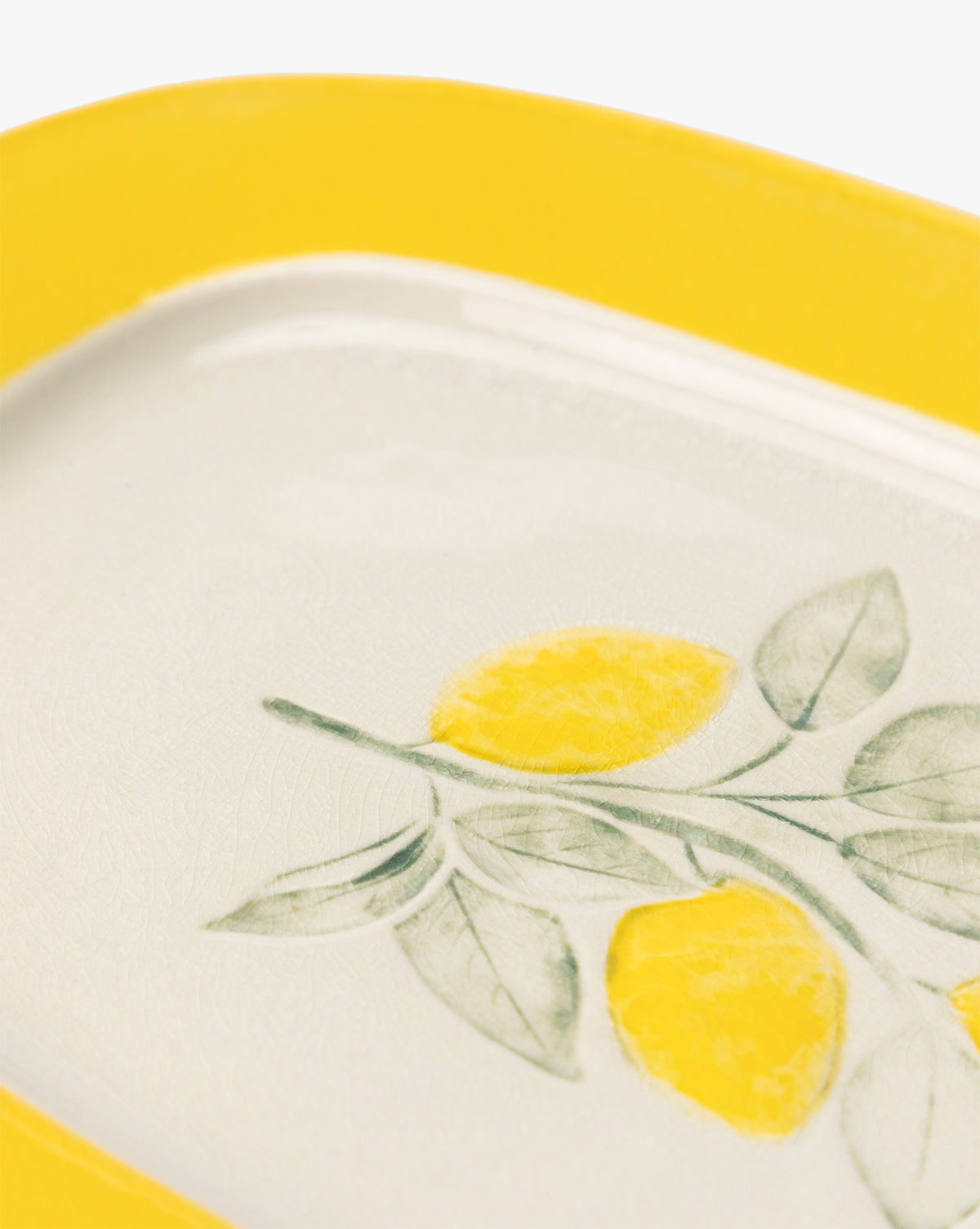 Lemons Stoneware Plate