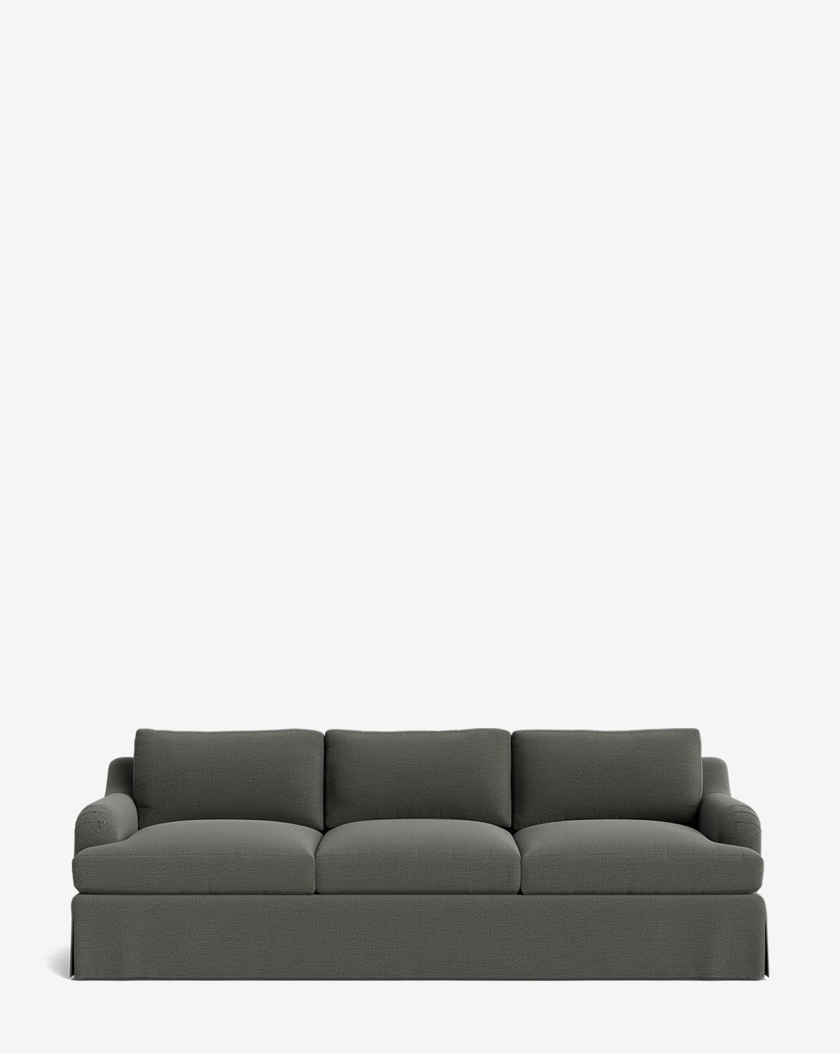 Lucille Skirted English Roll Arm Sofa