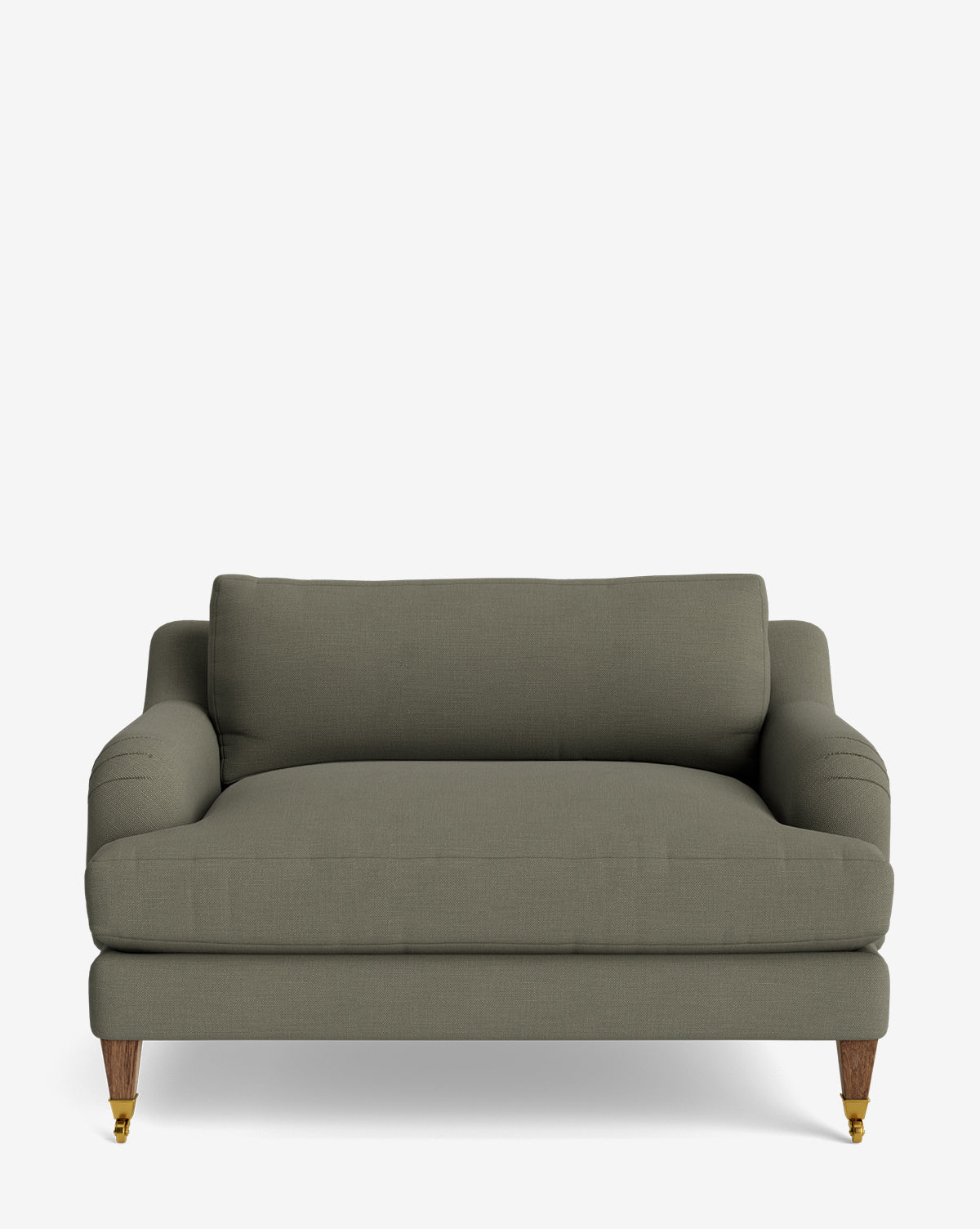 Lucille English Roll Arm Chair and a Half