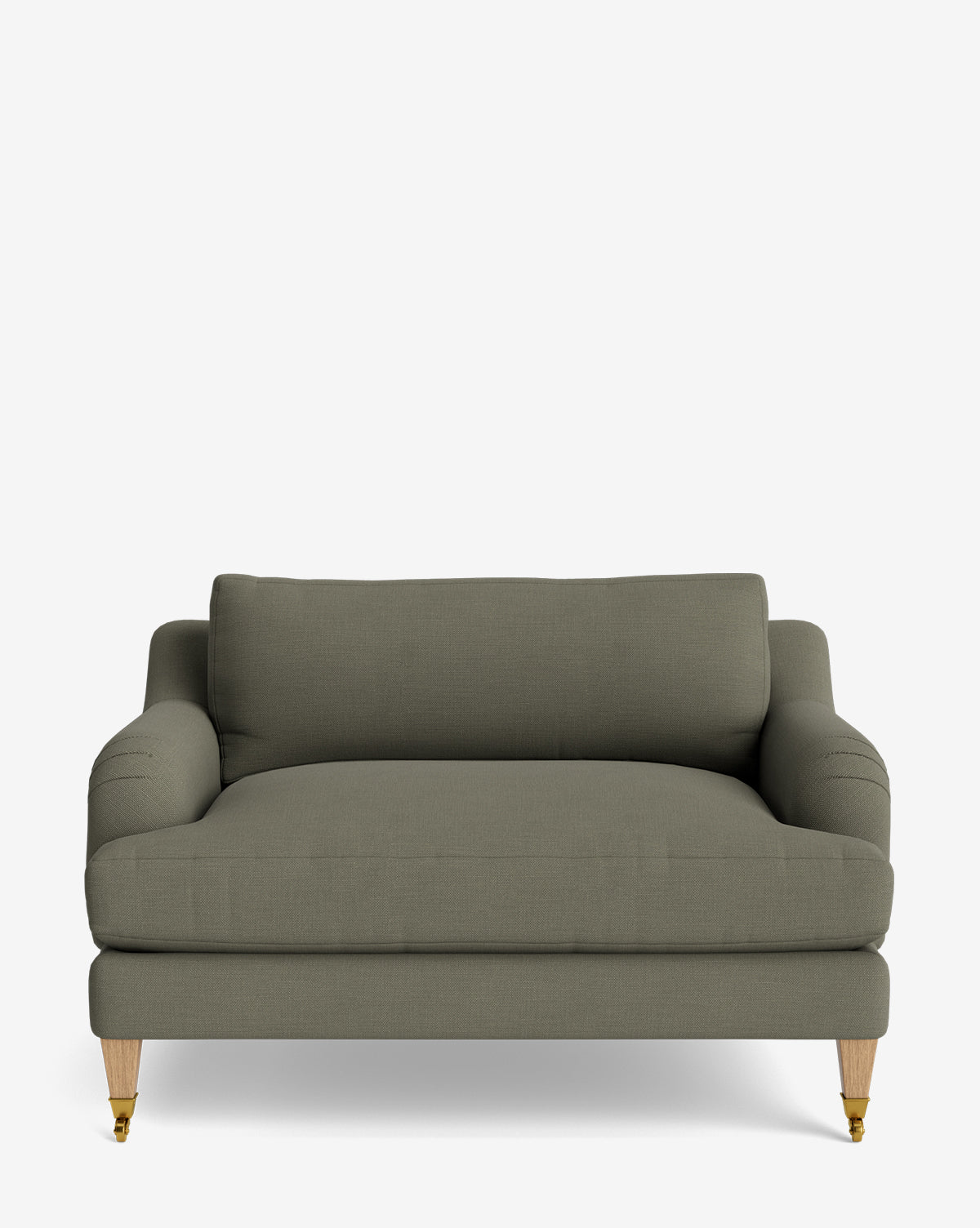 Lucille English Roll Arm Chair and a Half