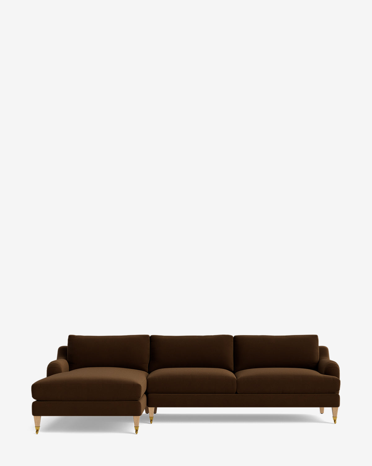 Lucille English Roll Arm Left Chaise Sectional