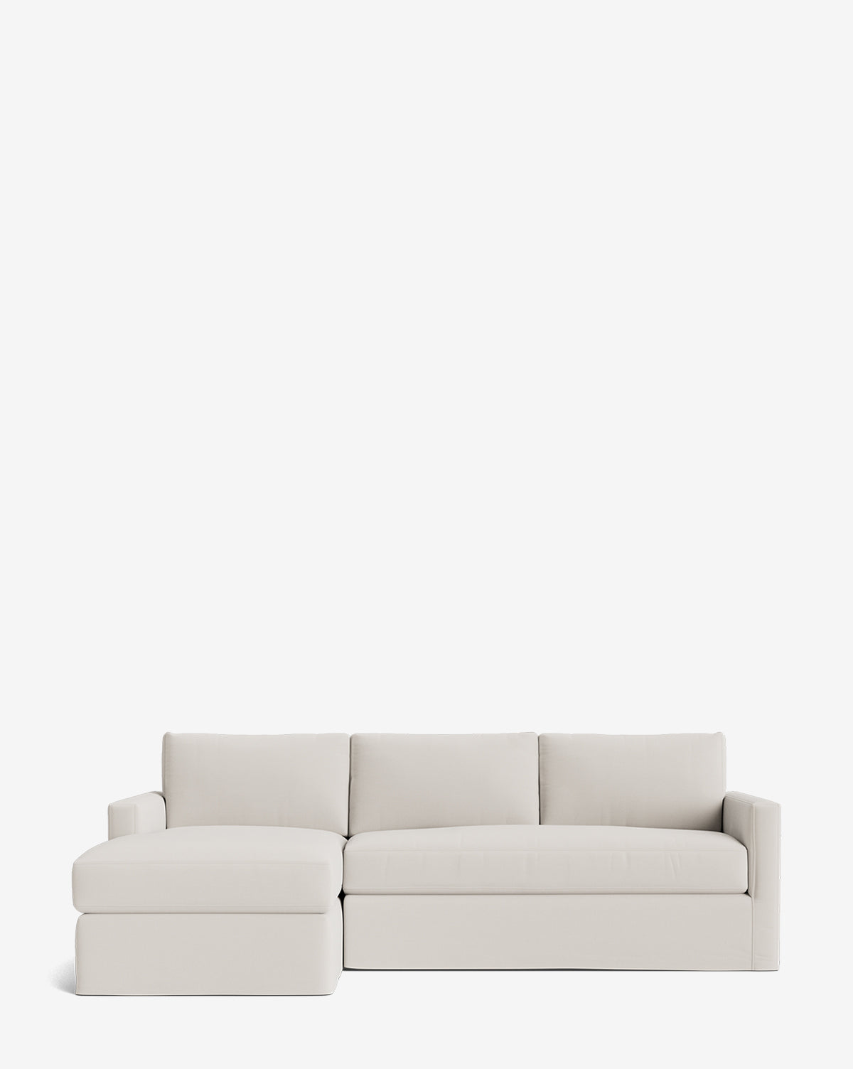 Macy Slipcover Chaise Sectional 101"