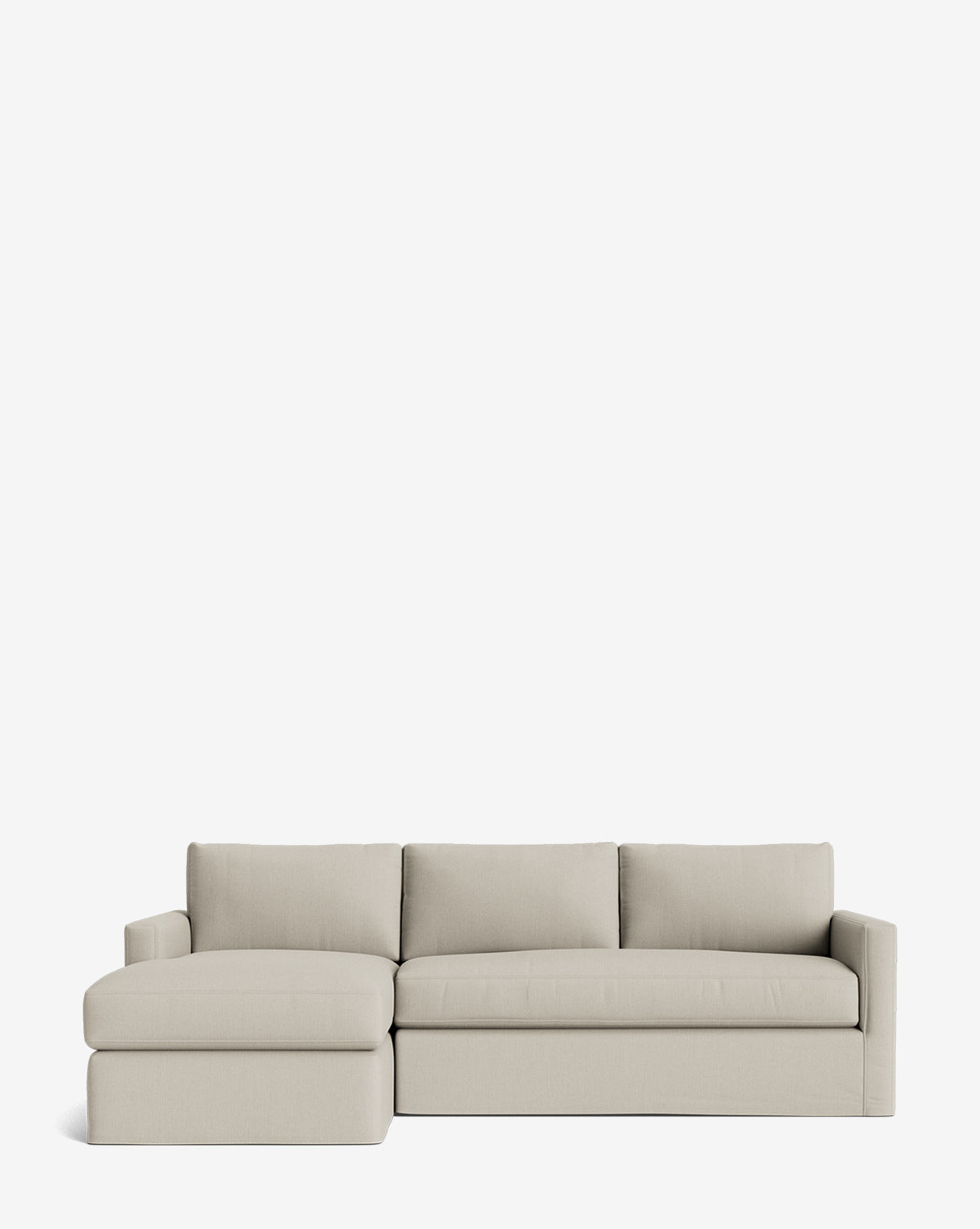 Macy Slipcover Chaise Sectional 101"