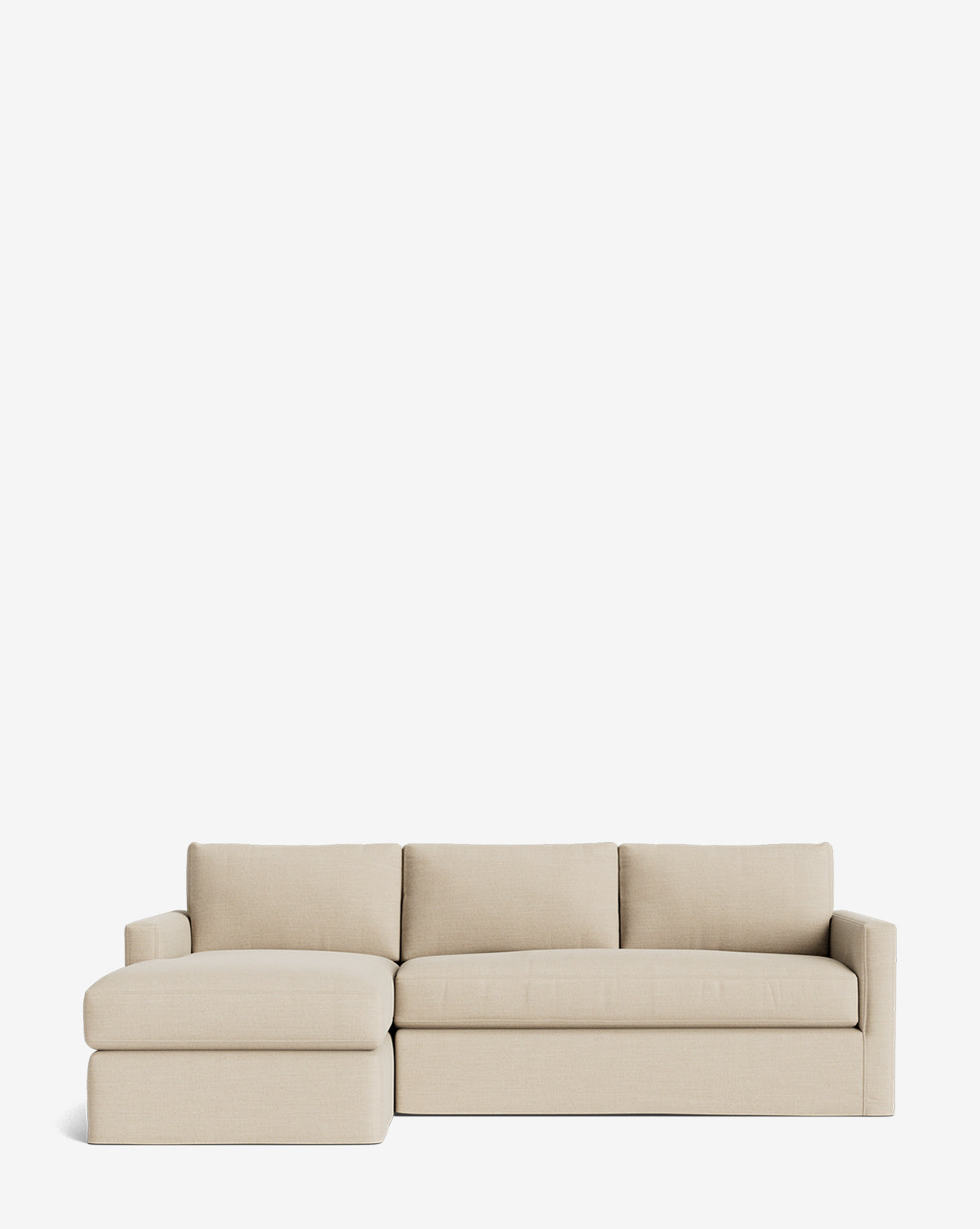 Macy Slipcover Chaise Sectional 101"