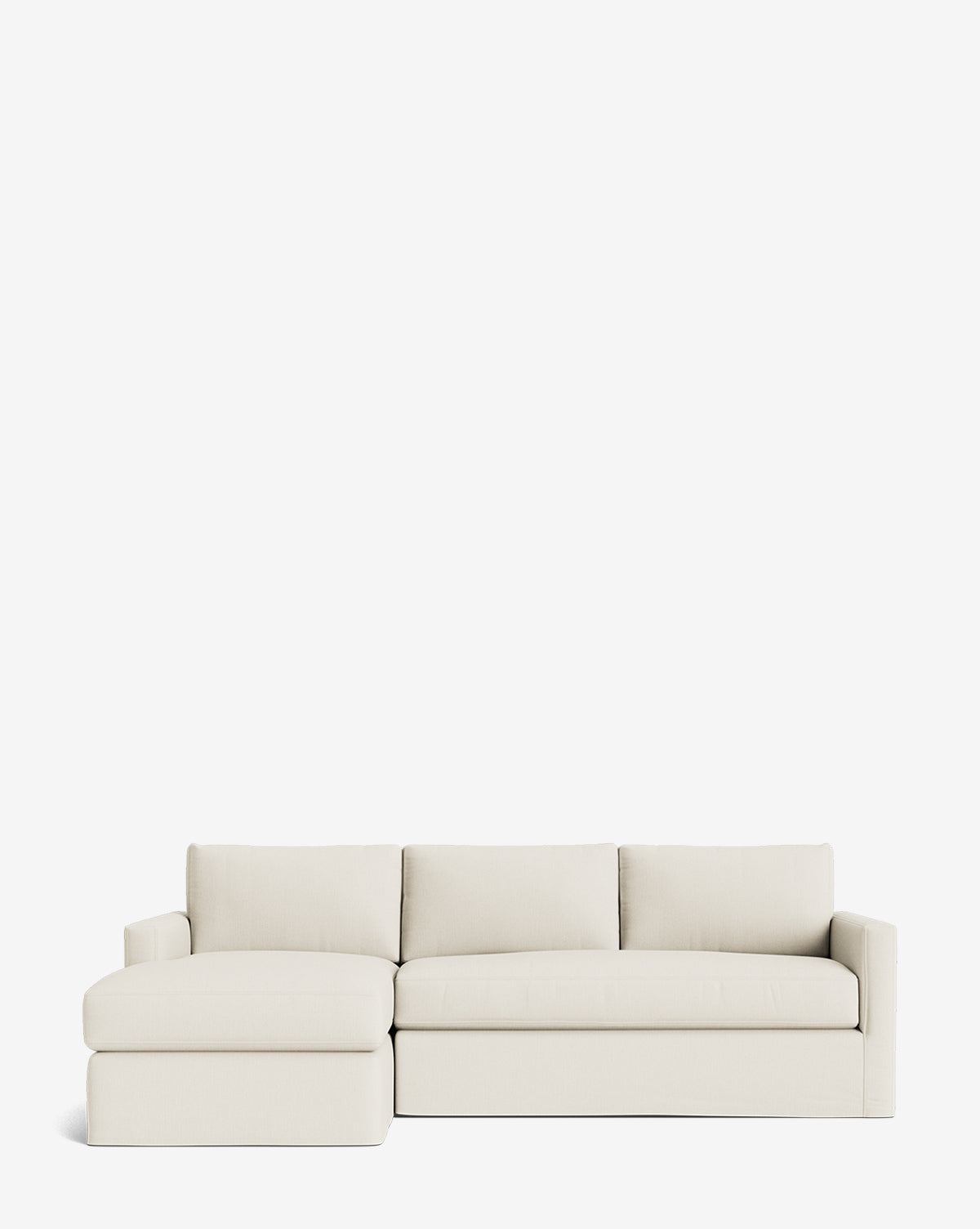 Macy Slipcover Chaise Sectional 101"