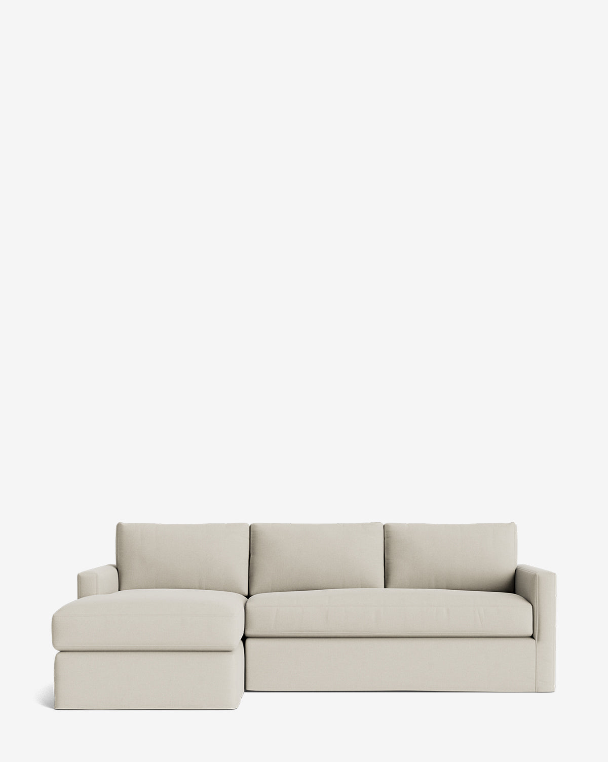 Macy Slipcover Chaise Sectional 101"