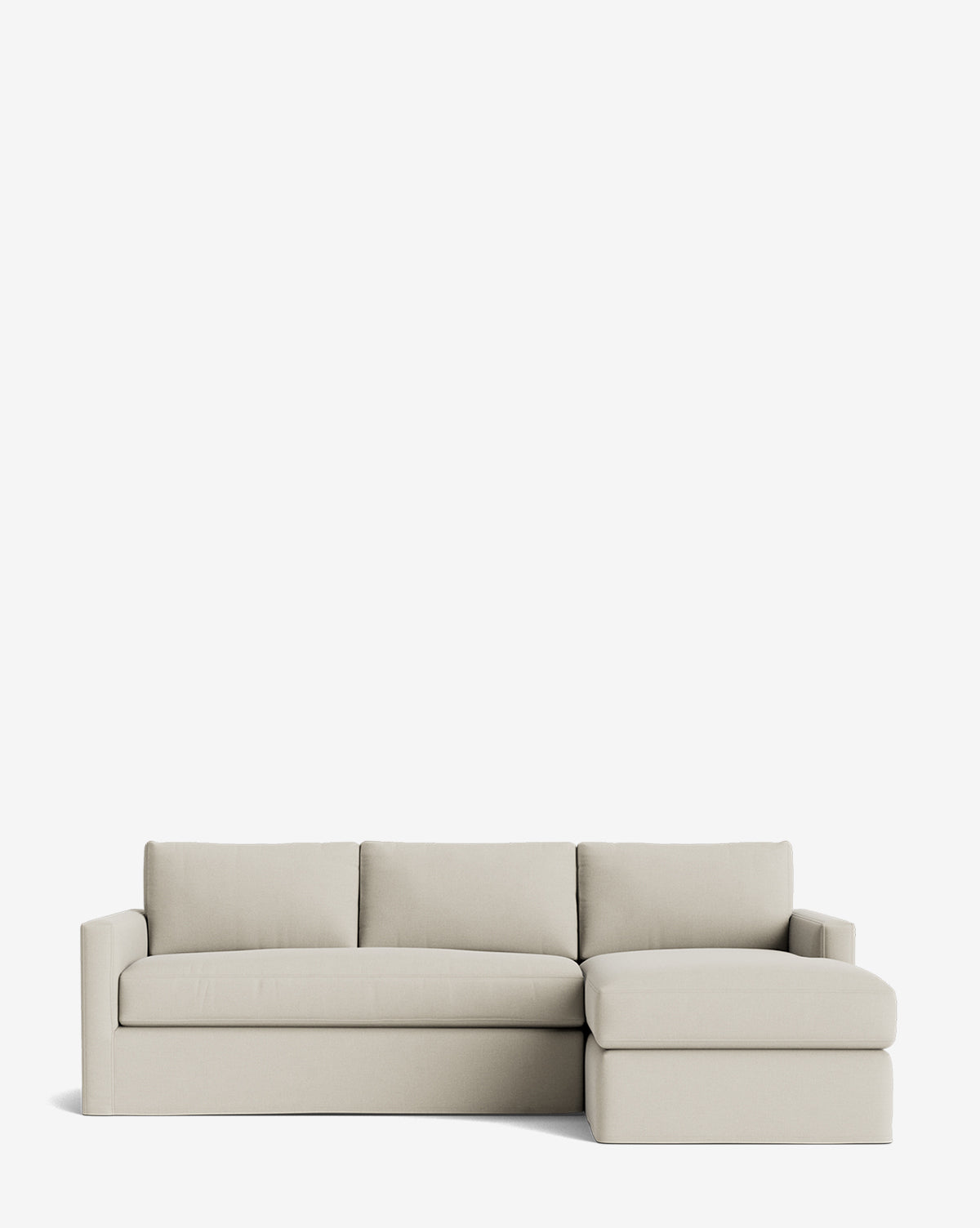 Macy Slipcover Chaise Sectional 101"