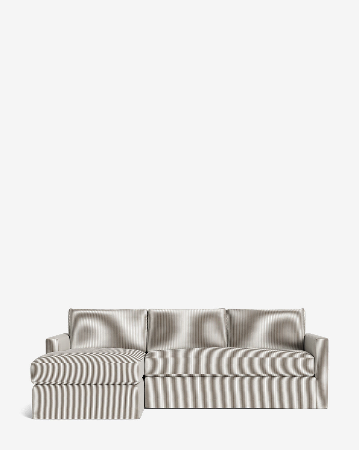Macy Slipcover Chaise Sectional 101"