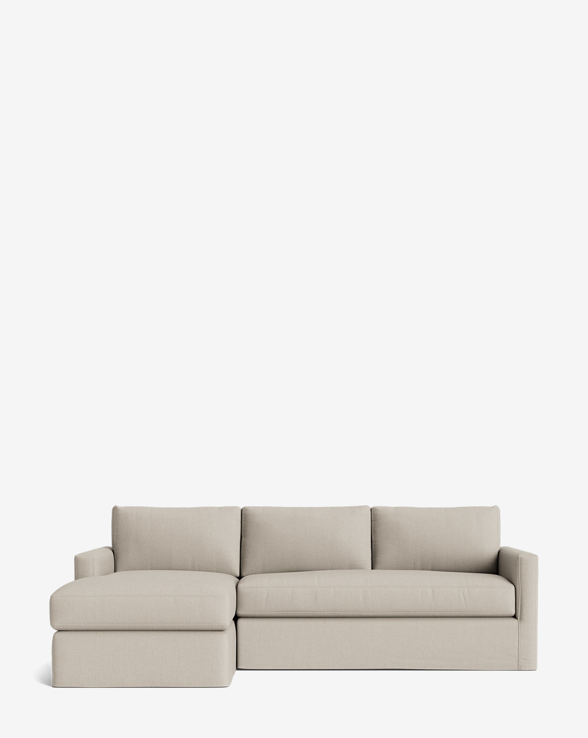 Macy Slipcover Chaise Sectional 101"