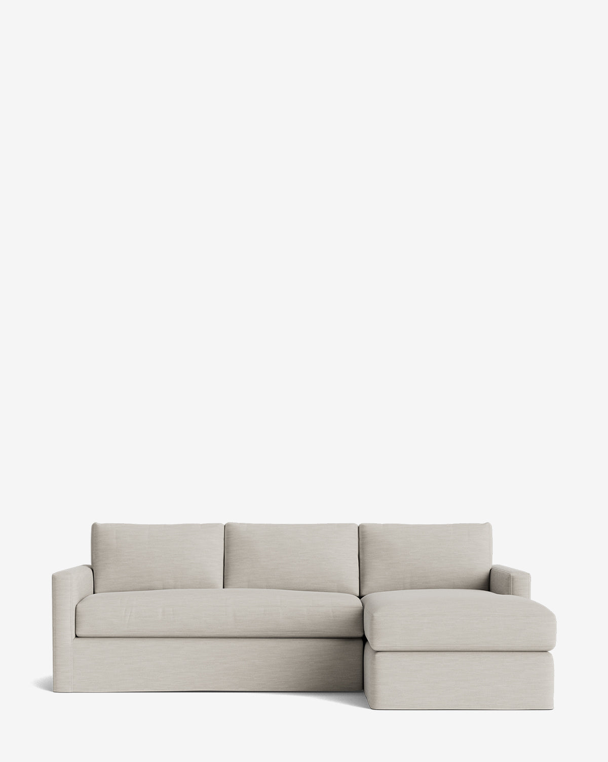 Macy Slipcover Chaise Sectional 101"