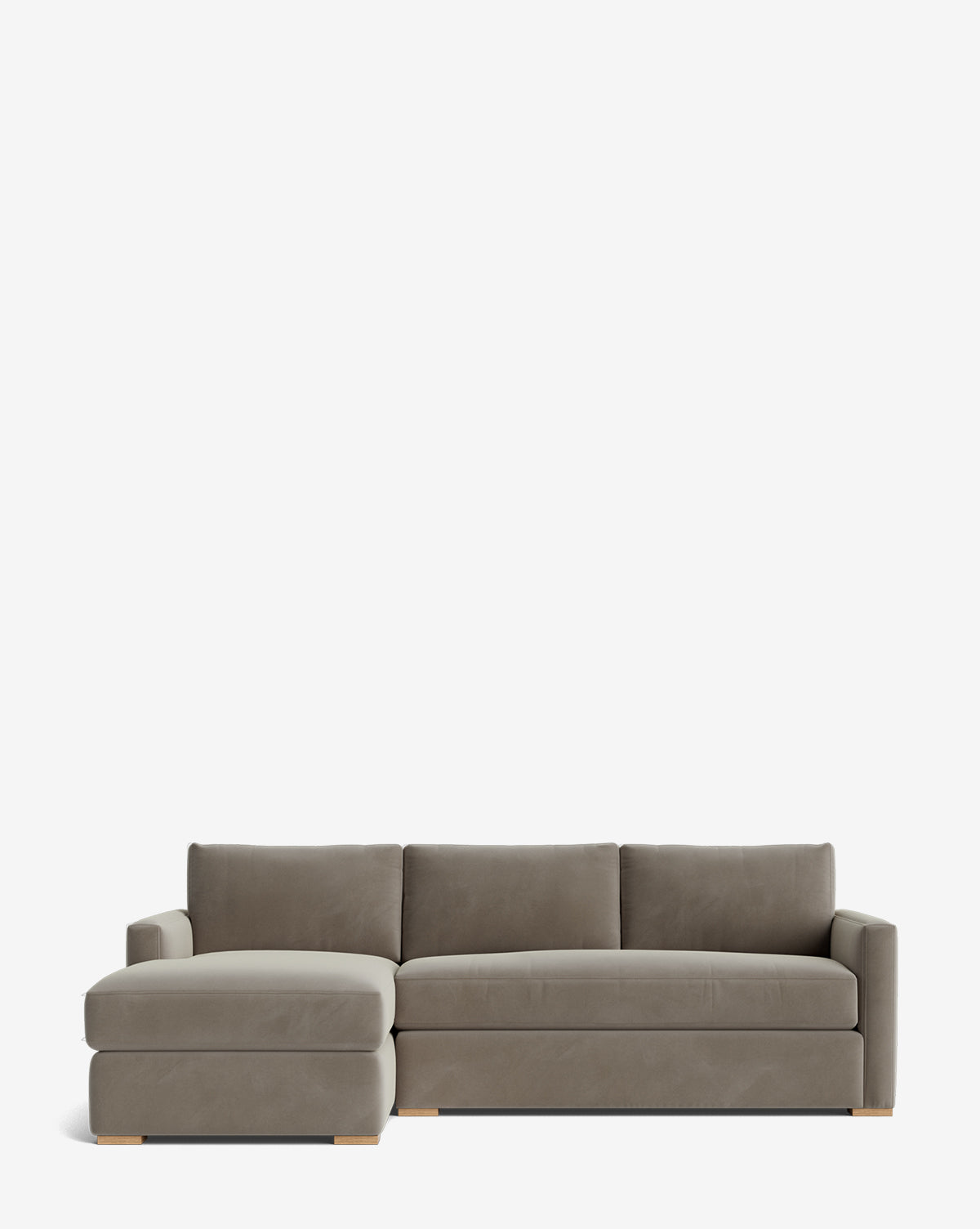 Macy Upholstered Chaise Sectional 101"