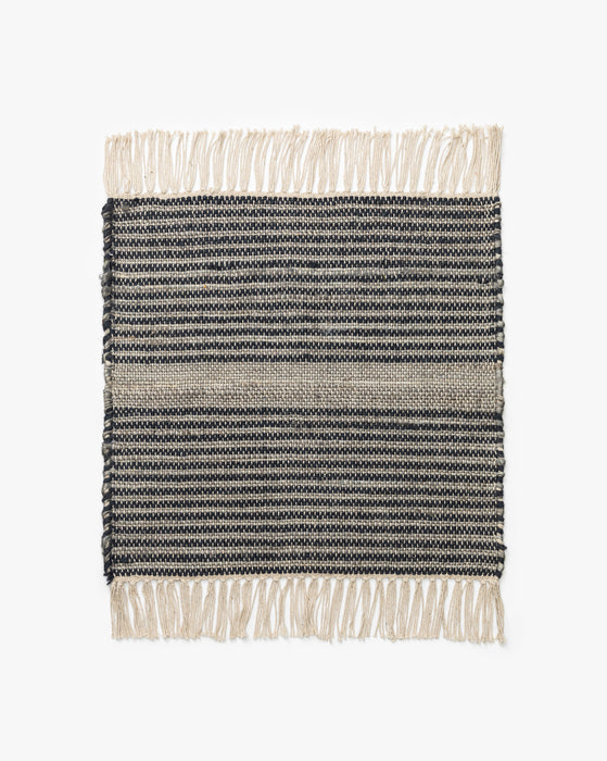 Mayon Navy Handwoven Rug Swatch