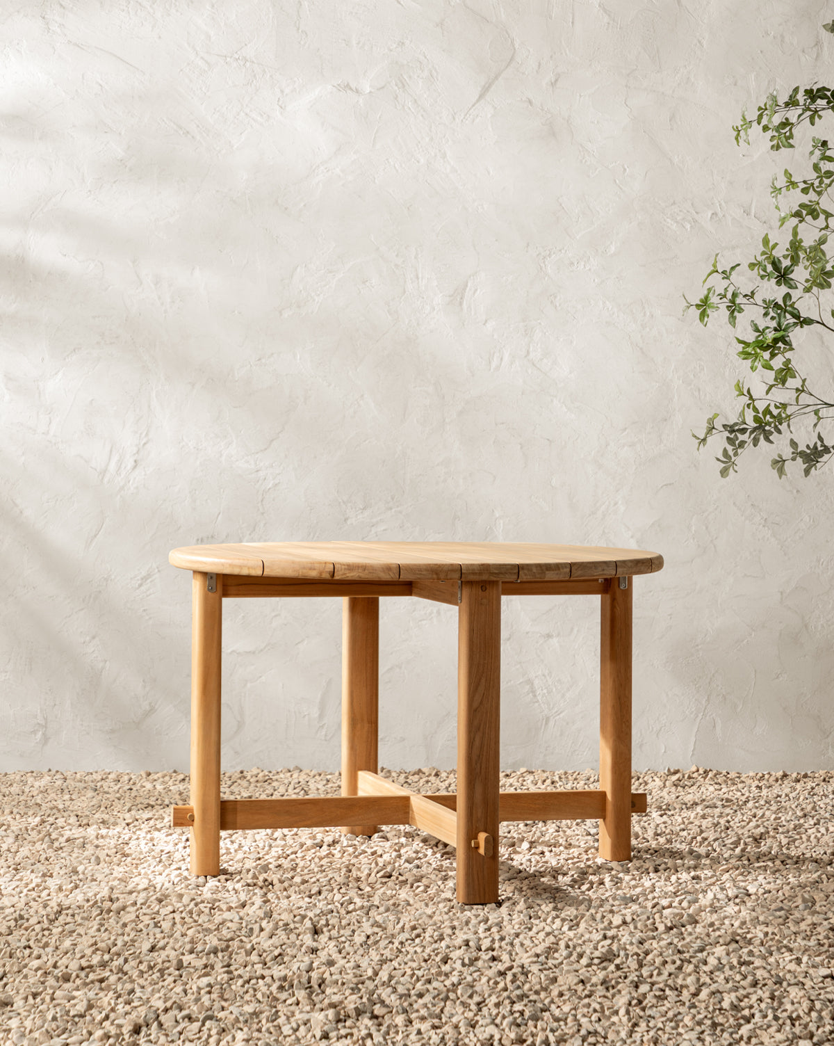 McCarthy Round Teak Outdoor Dining Table