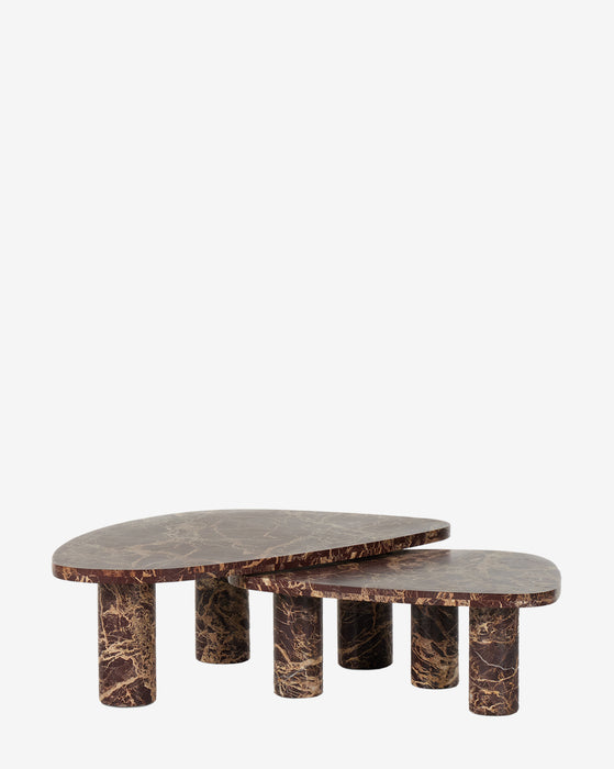 Merlot Marble Coffee Table (Set of 2)