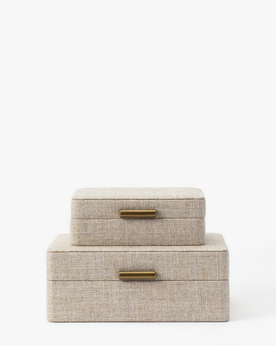Decorative Boxes, Natural Fabric Boxes – McGee & Co.