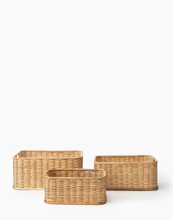 Palm & Rattan Basket