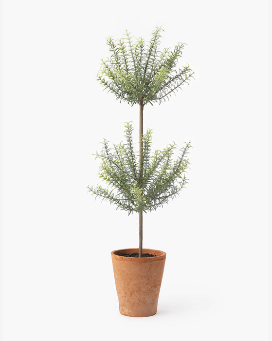 faux rosemary plant, faux rosemary, small faux potted plants, faux topiary, spring home decor 