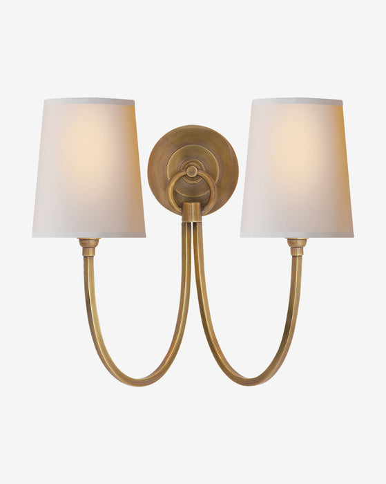 Reed Double Sconce