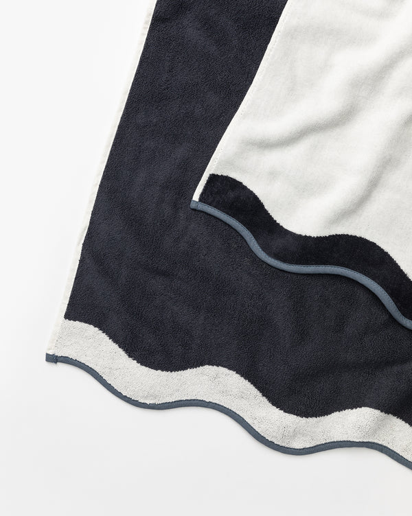 Riviera White Beach Towel