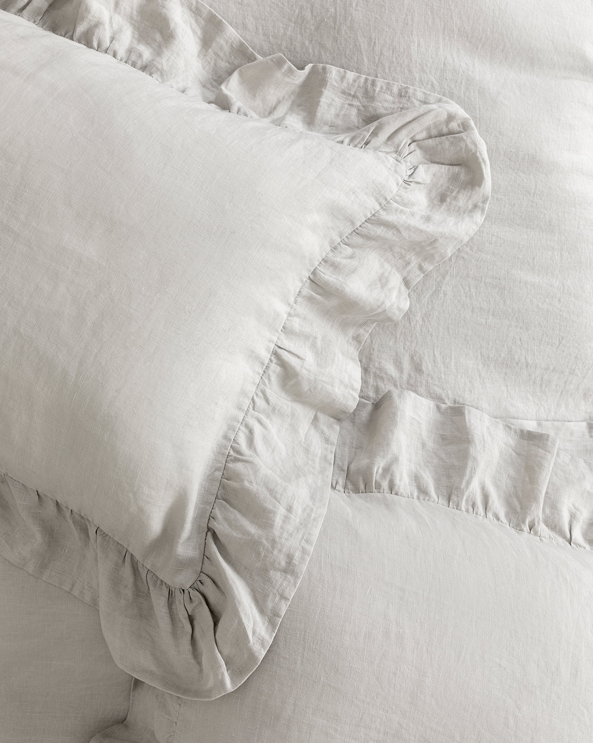 Ruffle Linen Shams (Set of 2)