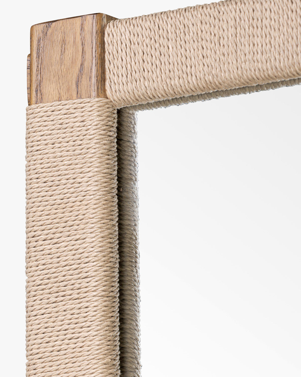 Sabrina Cord & Oak Floor Mirror