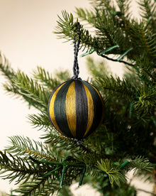 3" Satin Threaded Bauble