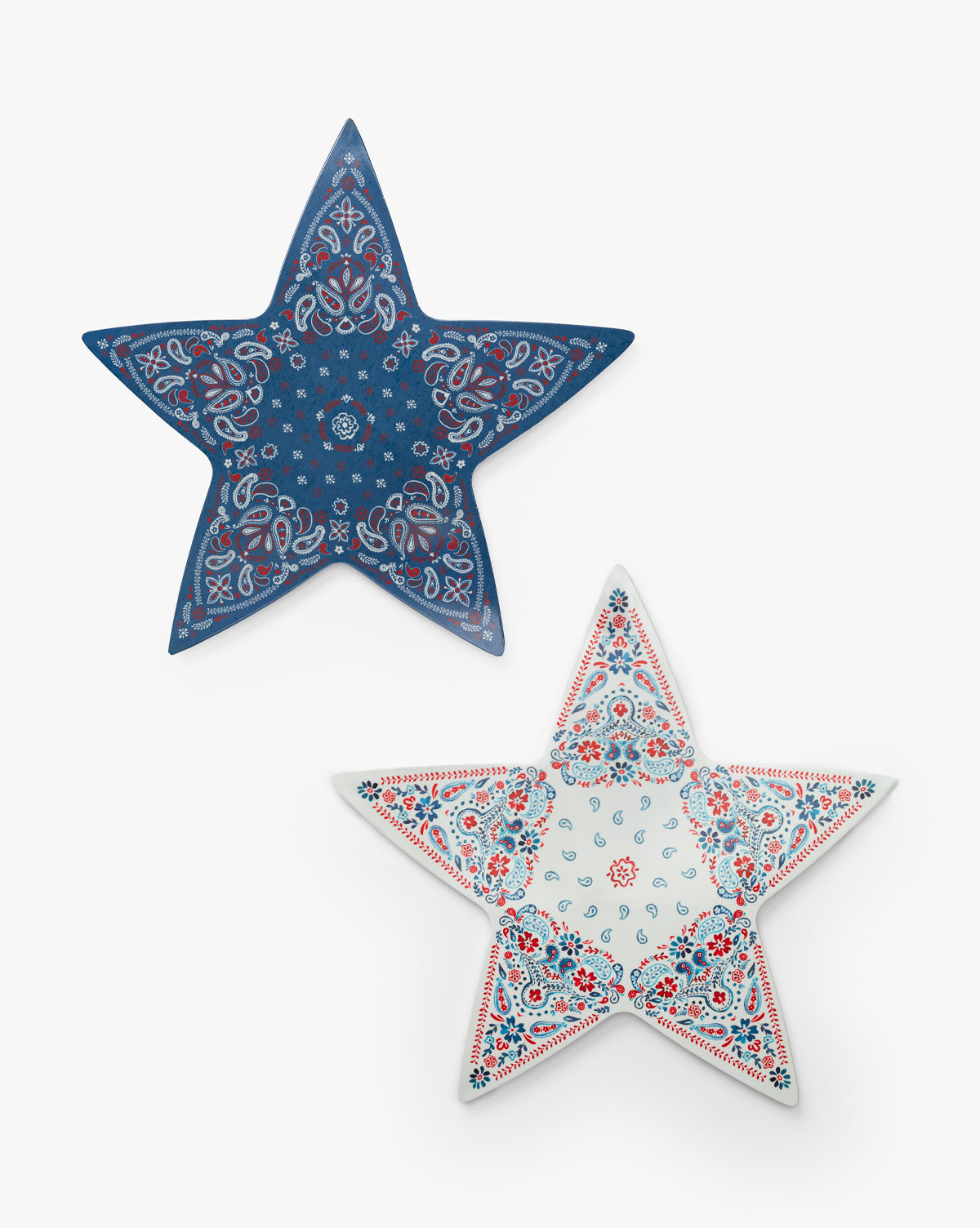 Star Melamine Platters (Set of 2)