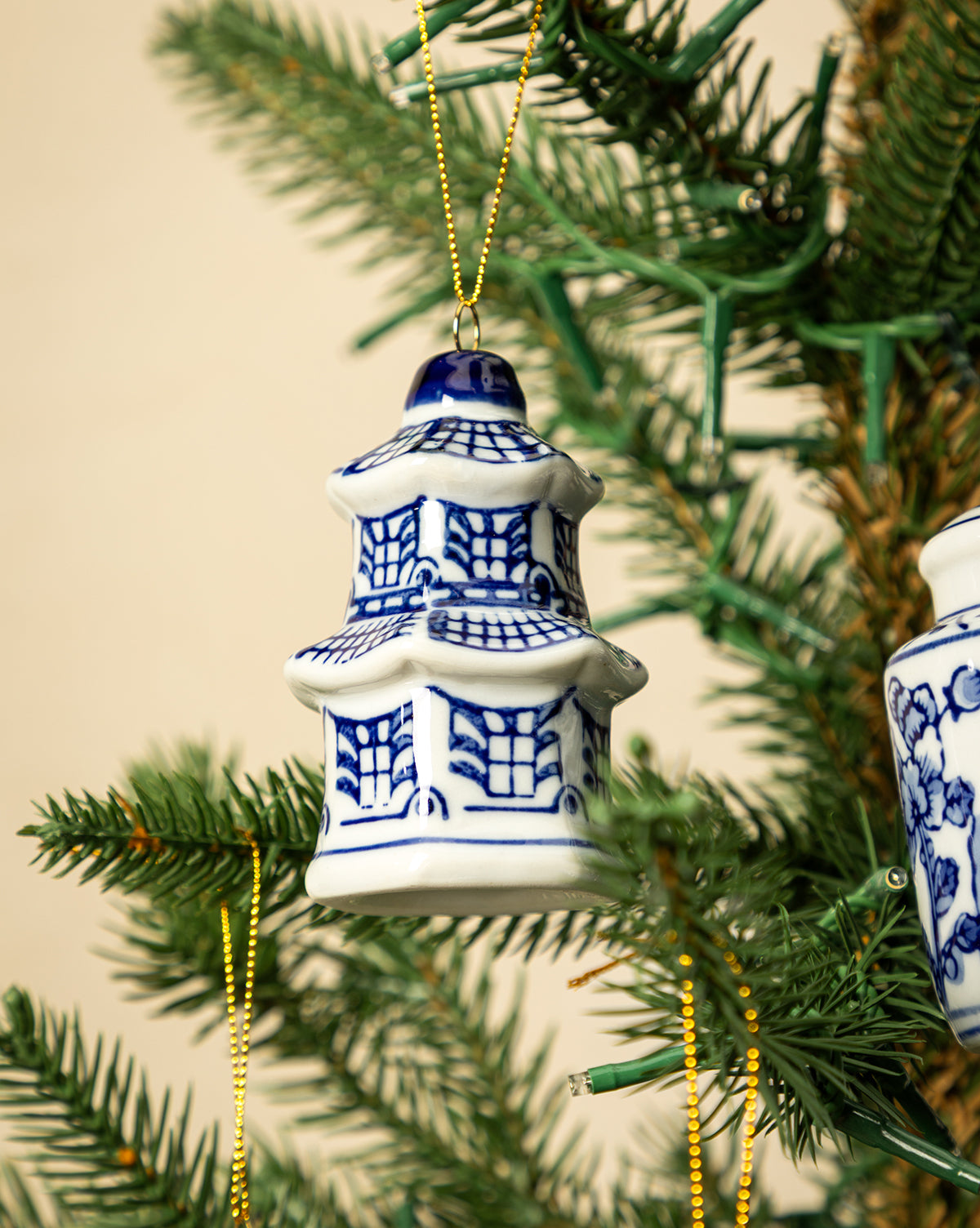 Stoneware Ginger Jar Ornaments (Set of 6)