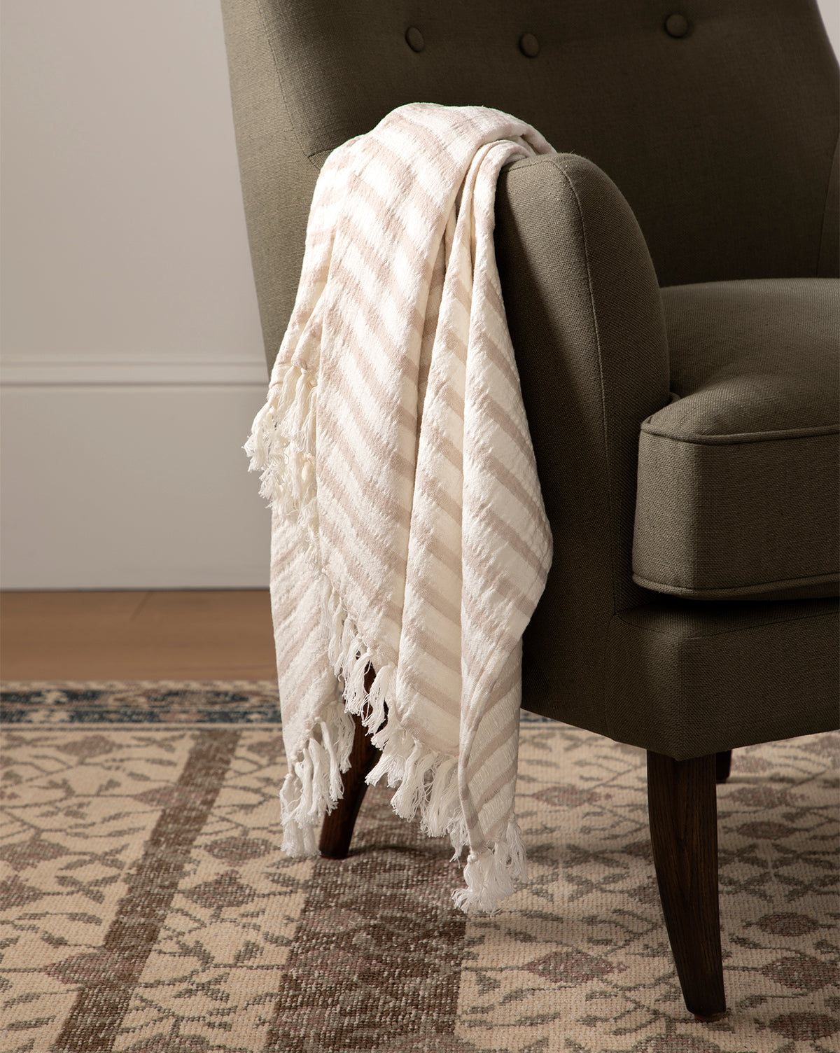 Striped Cotton Throw