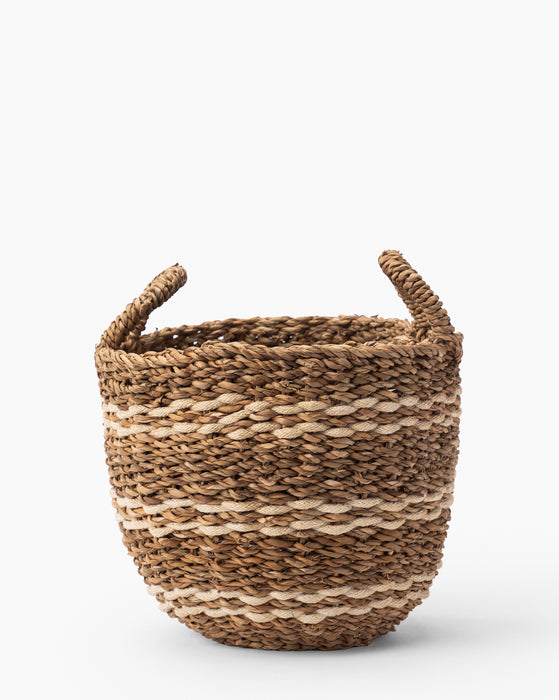 Striped Seagrass Basket