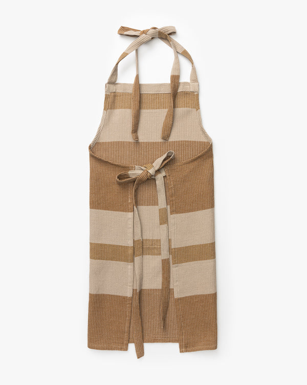 Striped Waffle Weave Apron