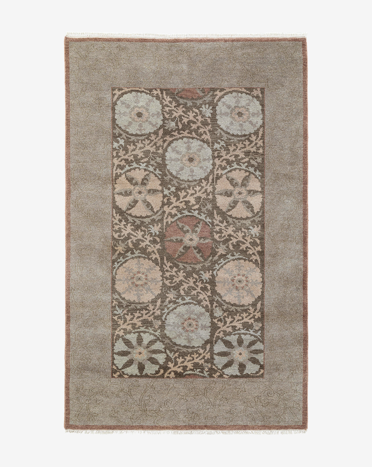 Suzani Hand-Knotted Wool Rug