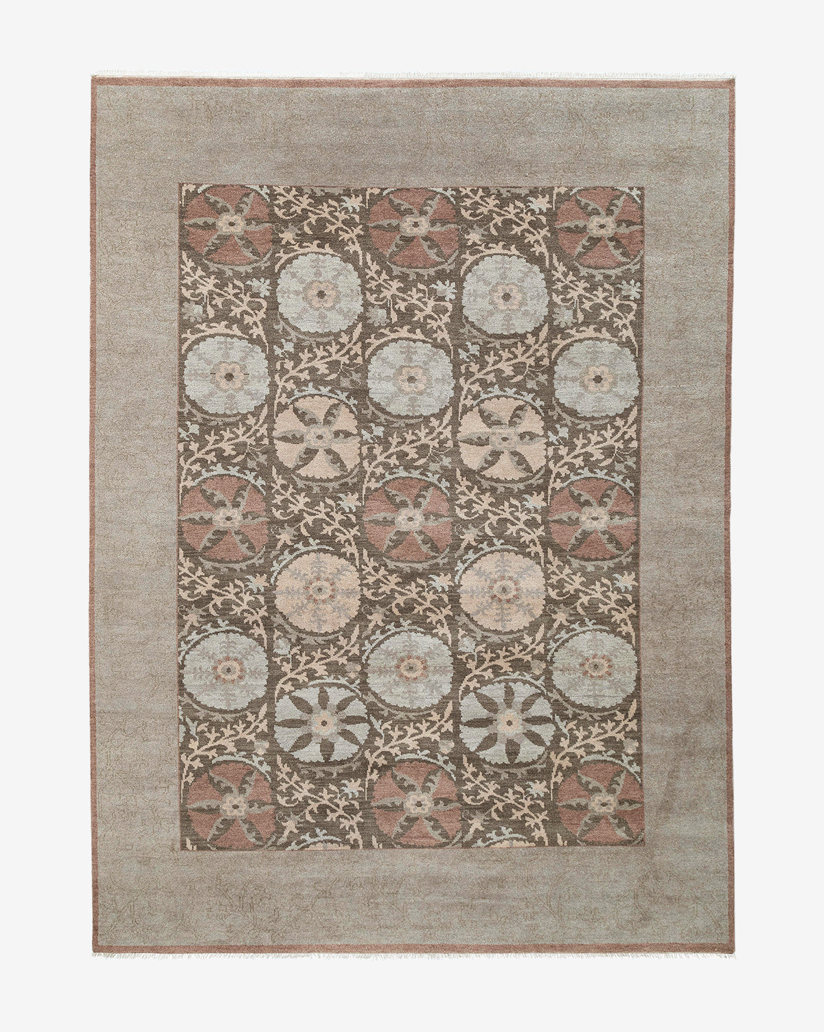 Suzani Hand-Knotted Wool Rug