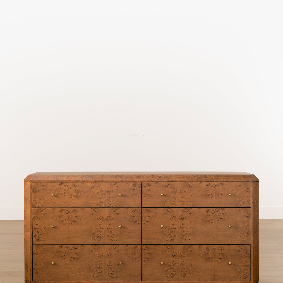 burl wood dresser Plymouth Burl Wood Drawer Chest by Worlds Away main image 1
