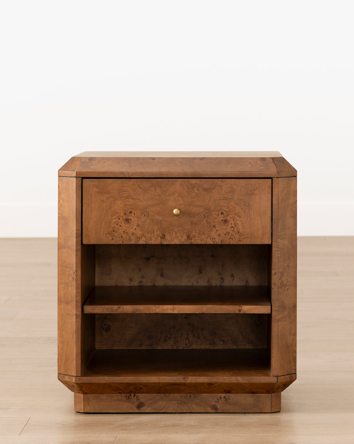 Tali Burl Wood Nightstand