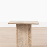 Travertine Side Table