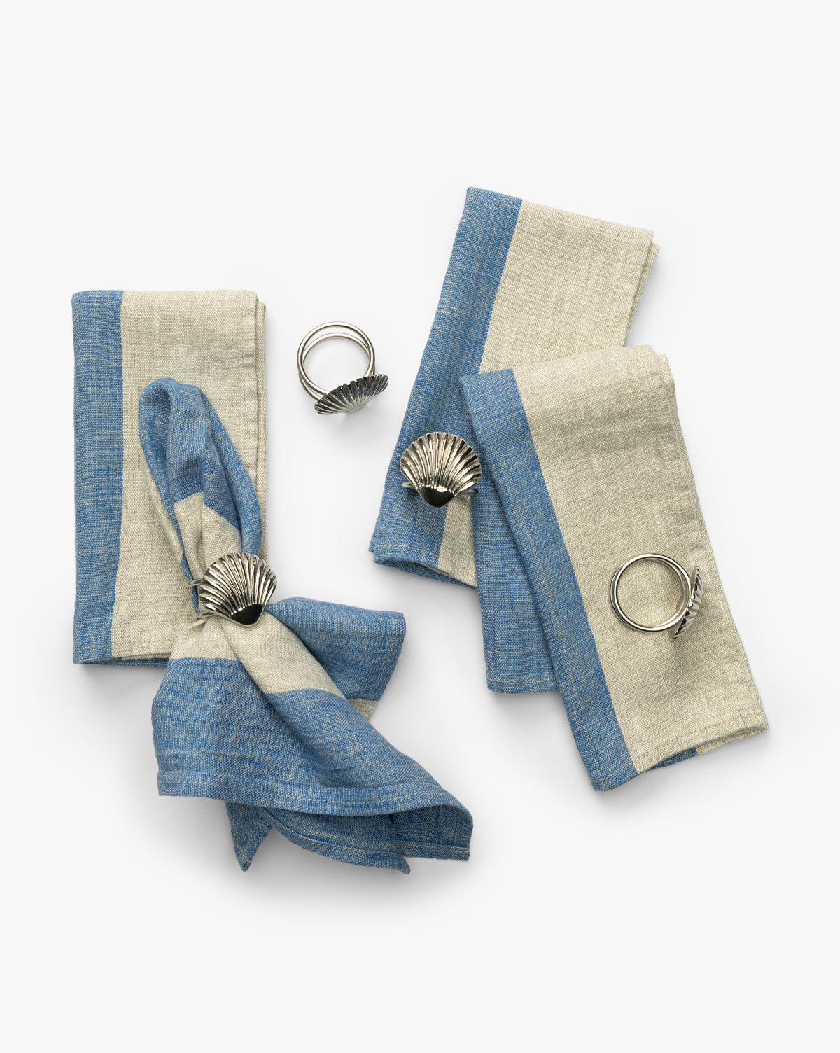 Venice Stripe Linen Napkins (Set of 4)
