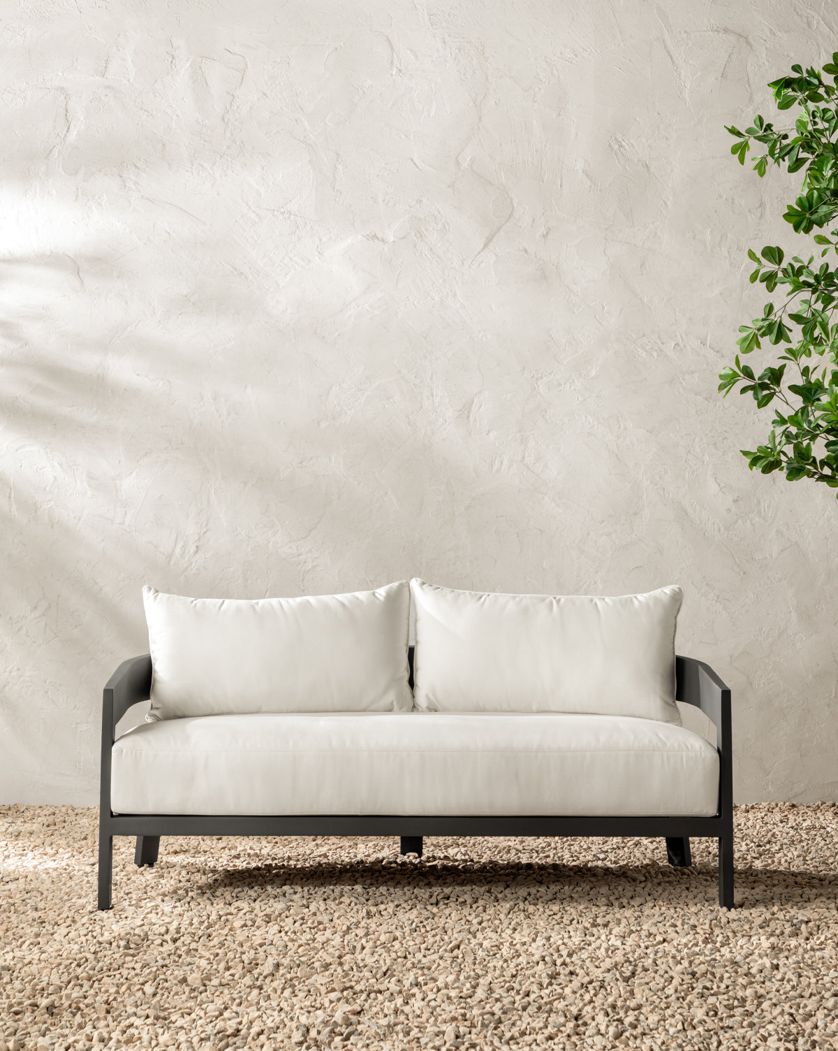 Vento Aluminum Sofa 68"
