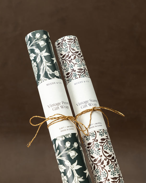 Vintage Stamp Wrapping Paper