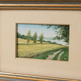Vintage Scottish Watercolor Landscape